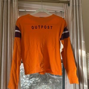 90s YTK American Outpost Long Sleeve Shirt with Stripes